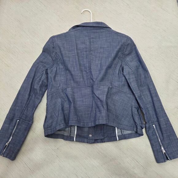 White House Black Market Woman's Blue Jacket size 8 - Picture 7 of 12